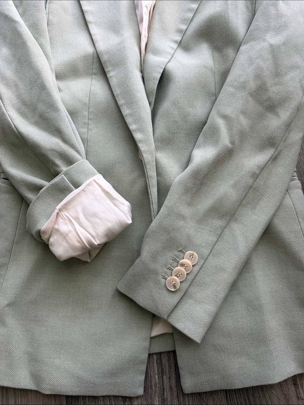 H&M Light Sage Green Blazer - Picture 3 of 5